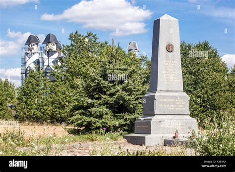 Austerlitz memorial battlefield near the town of Holubice reminds ...