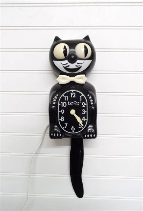 Vintage Kit Cat Clock Cat Wall Clock With Moving Tail and Eyes