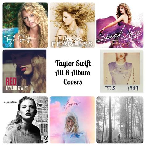 Taylor swift all 8 albums cover | Taylor swift album cover, Taylor ...