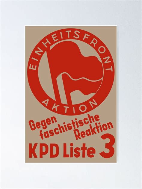 "German Communist Party Poster" Poster for Sale by sirglennbo | Redbubble