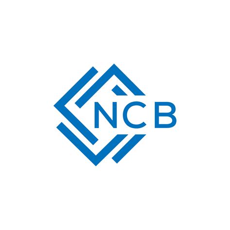 NCB letter logo design on white background. NCB creative circle letter ...