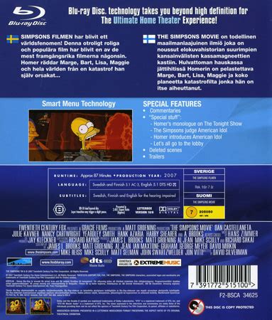 Simpsons - The Movie (Blu-ray) - Kvarnvideo.se