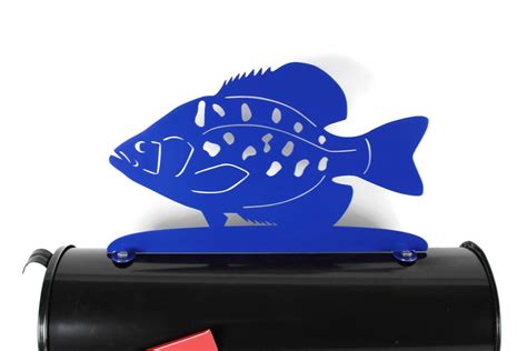 Crappie Fish Metal Mailbox Topper 8.5 Inches Tall Does Not Include a ...