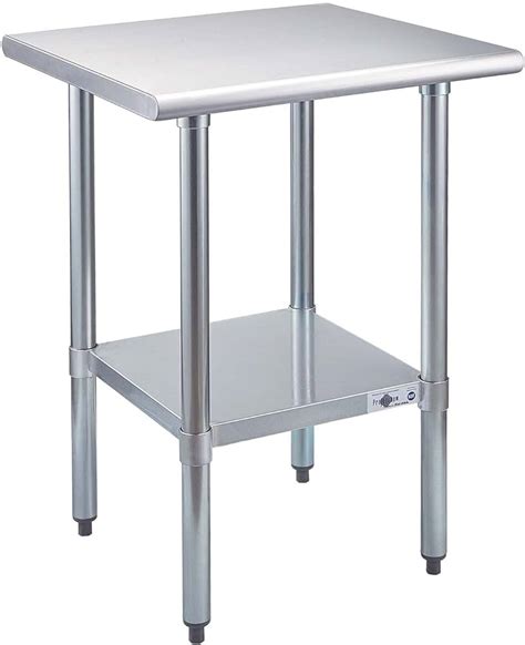 VEVOR 24X24 Stainless Steel Kitchen Work Prep Table Commercial ...