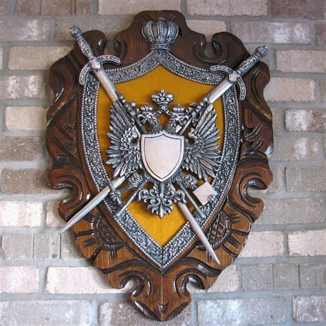 Large Vintage Medieval Coat of Arms Wall Art by PrimaTreasures