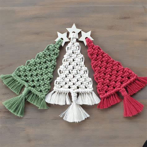 Macramé DIY KIT Christmas Tree With Wooden Star Holiday - Etsy Australia