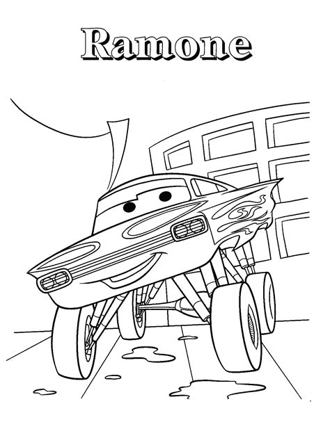 Get Coloring Pages Disney Cars PNG