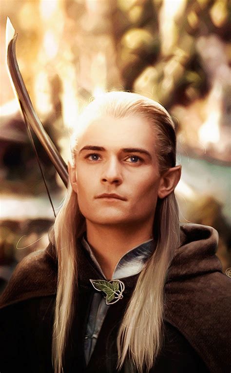 Orlando Bloom as Legolas. It's just not right for a guy to be this ...