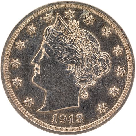 Five Cents 1913 Liberty Head Nickel, Coin from United States - Online ...