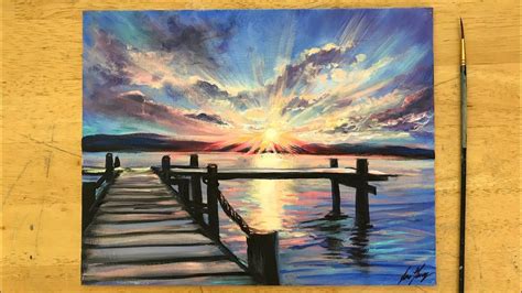 How To Paint A Sunset With Acrylics – Warehouse of Ideas