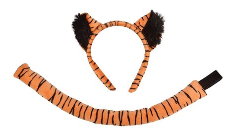 Bristol Novelty DS180 Tiger Set Ears and Tail, Unisex-Child, One Size ...