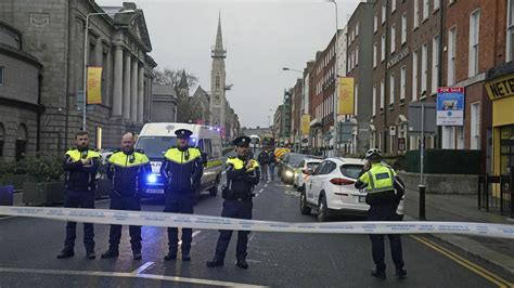 Violent clashes break out in Dublin after knife attack : NPR