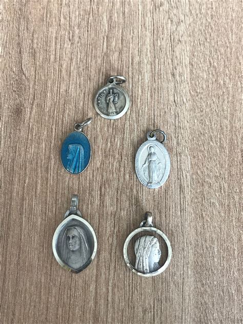 Vintage Catholic Saints Medals x 5 | Etsy