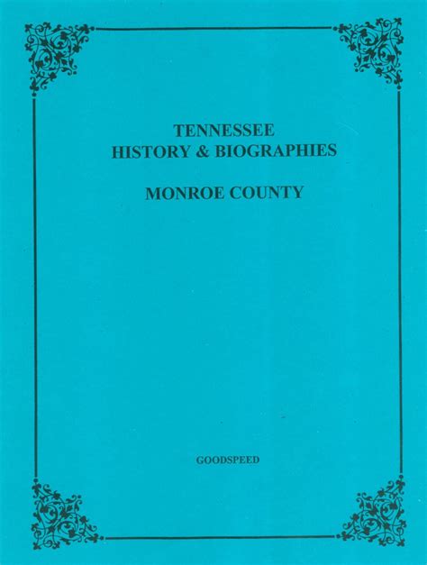 Monroe County, Tennessee Biographies - Mountain Press and Southern ...