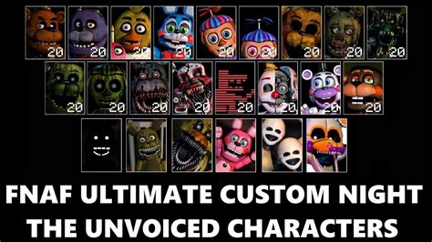 Fnaf|Ultimate Custom Night|The Unvoiced Characters Acordes - Chordify