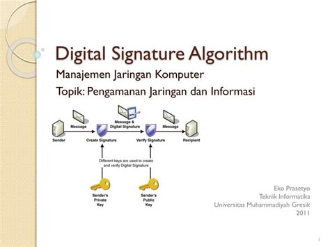 PPT - Digital Signature Algorithm PowerPoint Presentation, free ...