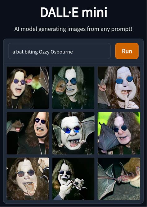 A bat biting Ozzy Osbourne : r/weirddalle