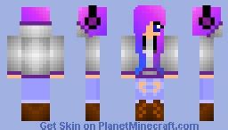 Rainbow Haired Girl Skin Minecraft Skin