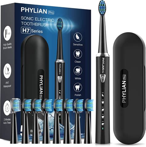 PHYLIAN PRO Electric Toothbrush for Adults - Sonic Rechargeable ...