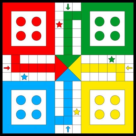 Classic Family Board Game Vector Ludo Stock Vector (Royalty Free ...