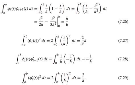 matrices - Finite element method and Galerkin projection example ...