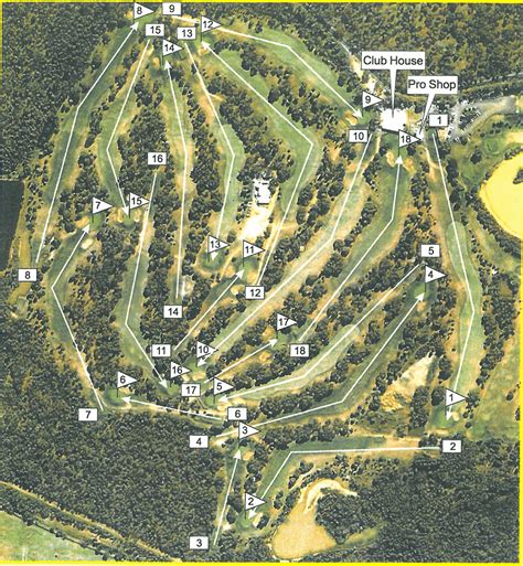 Waverley Golf Club - Hole 1 - Course Layout