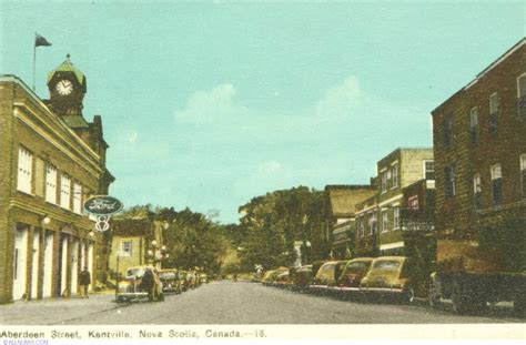 Kentville-Aberdeen Street-1948, Nova-Scotia - Canada - Postcard - 3326