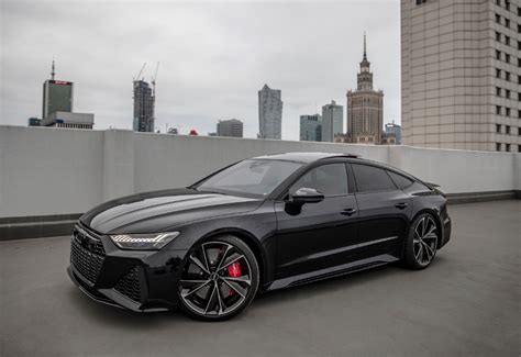 Murdered out 2021 Audi RS7 Sportback in Sebring black / carbon pack ...