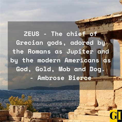 Famous Greek God Zeus Quotes and Sayings on Greek Mythology