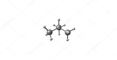 Isobutane molecular structure isolated on white — Stock Photo © olla ...