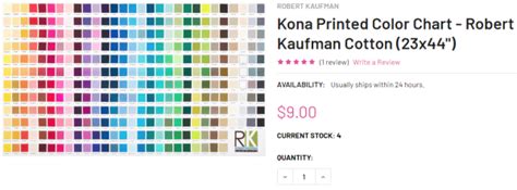 kona color chart – Heather's Handmade Life