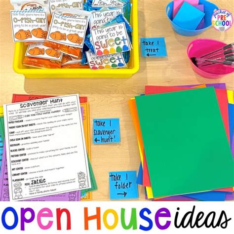 Open House Ideas and Freebies for Preschool, Pre-K, & Kindergarten ...