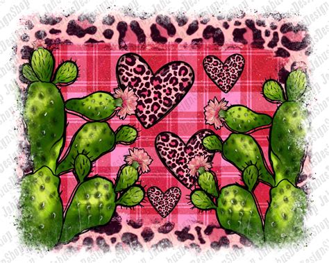 Valentine's Day Cactus Background Png,cactus and Hearts Png,valentine ...