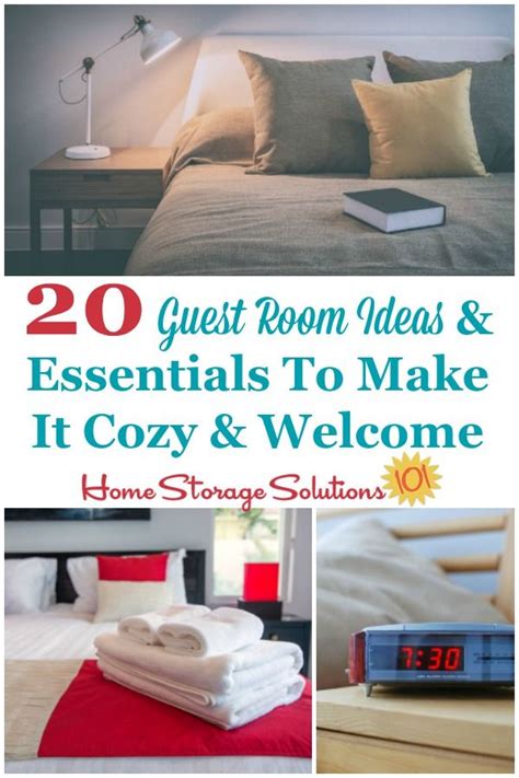 20 Guest Room Ideas & Essentials To Make It Cozy & Welcome | Storage ...