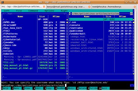 mc (Midnight Commander) [Command] | Linux/Unix Configuration