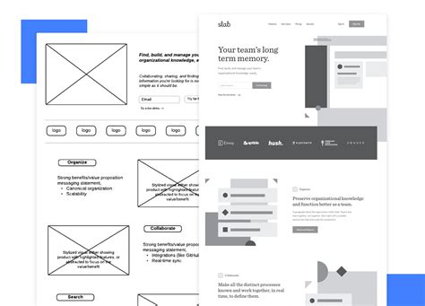 Homepage Wireframe Template