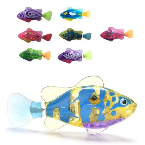 Swimming Electronic Fish Activated Battery Powered Toy For Children Kid ...