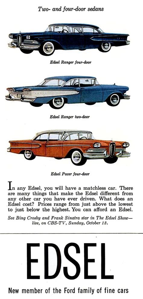 Ford Edsel: See all 18 models of the 1950s car that failed disastrously ...