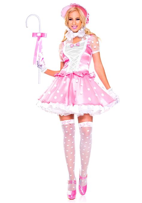 Women's Pink Little Bo Peep Costume