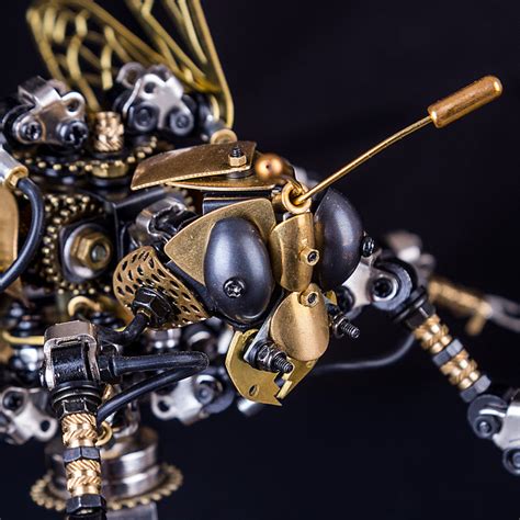 3D Puzzle DIY Model Kit Steampunk Wasp Metal Games Creative Gift– EngineDIY