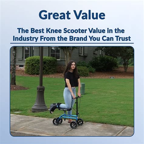 KneeRover Economy Knee Scooter Steerable Knee Walker Crutch Alternative ...