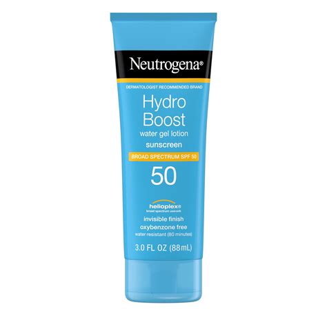 Neutrogena Hydro Boost Moisturizing Gel Sunscreen Lotion for Face and ...