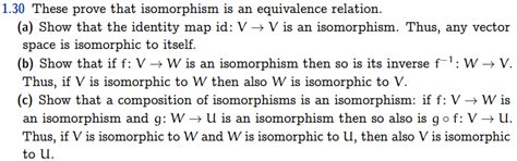 Solved 1.30 These prove that isomorphism is an equivalence | Chegg.com