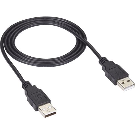 Black Box USB 2.0 Cable - Type A Male to Type A Male, Black, 6-ft. - 6 ...