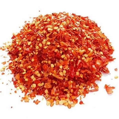 Chili Flake Dried Red Chilly Flakes, Packaging Size: 1000kg at Rs 185 ...