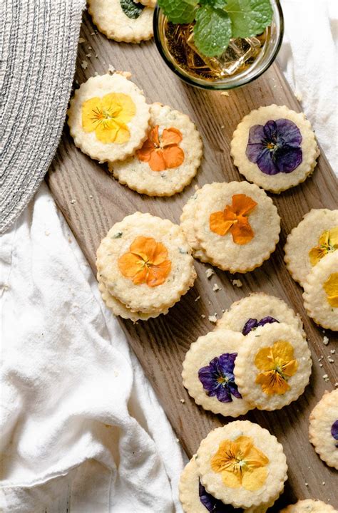 Edible Flower Cookies | Two Cups Flour