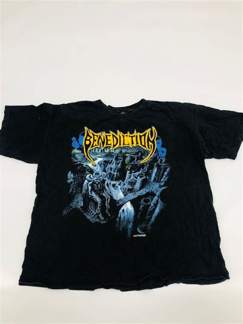 Vintage Benediction Rock Band British Death Metal Blu… - Gem