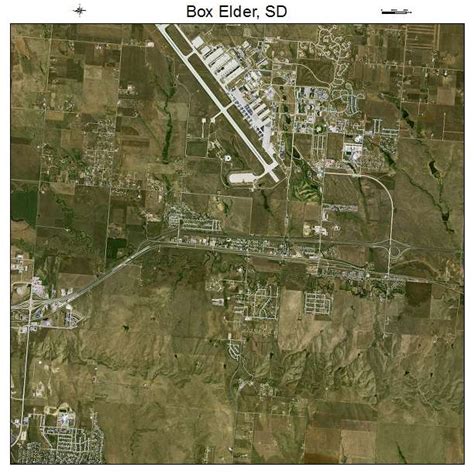 Aerial Photography Map of Box Elder, SD South Dakota