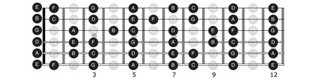 Guitar fretboard notes - stjord