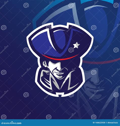 Patriot Mascot Logo Design Vector with Modern Illustration Concept ...